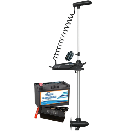 Pack HASWING CAYMAN-B 80 GPS - 80 Lbs - Arbre 183cm  + Batterie Lithium LiFePO4 24V 100Ah + Chargeur