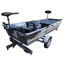 Pack barque aluminium  Kimple 370W Angler avec plateforme