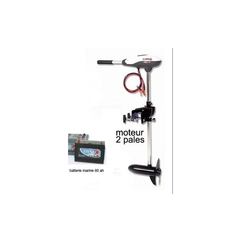 Rhino 34 lbs + batterie marine 80 ah
