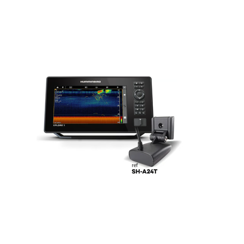 Humminbird XPLORE 9 XD Combiné sondeur GPS tactile avec sonde 50/200 kHz