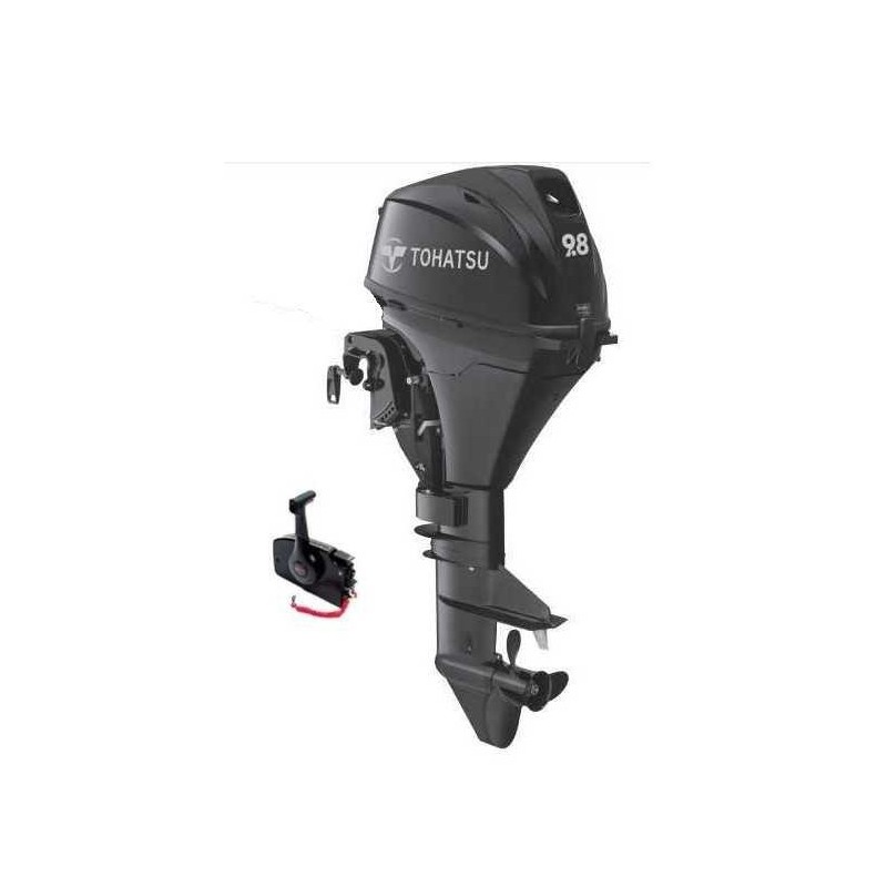 Moteur Tohatsu 4 temps - bi cylindre - commande à distance - 9.8 cv - arbre court