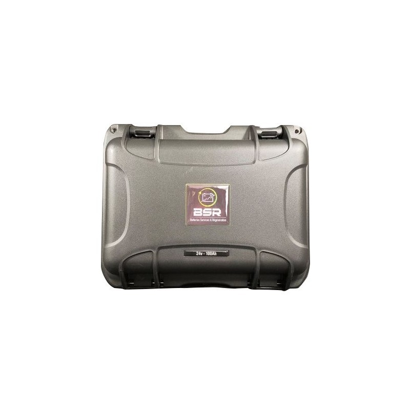 Valise lithium LifePo4 24V 100 Amp + 1 Sortie sondeur 20 Amp