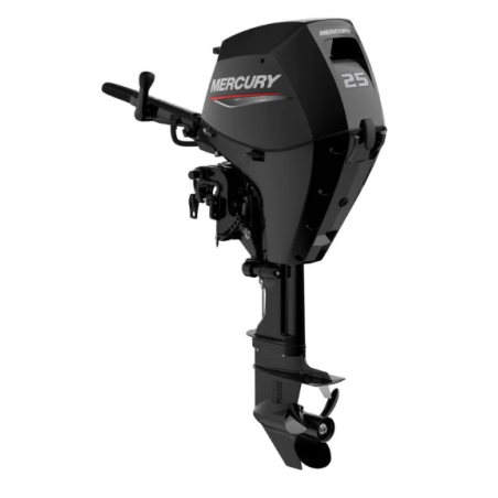 Moteur thermique Mercury 25 Cv EFI 4 T long démarrage électrique Trim manuel barre franche