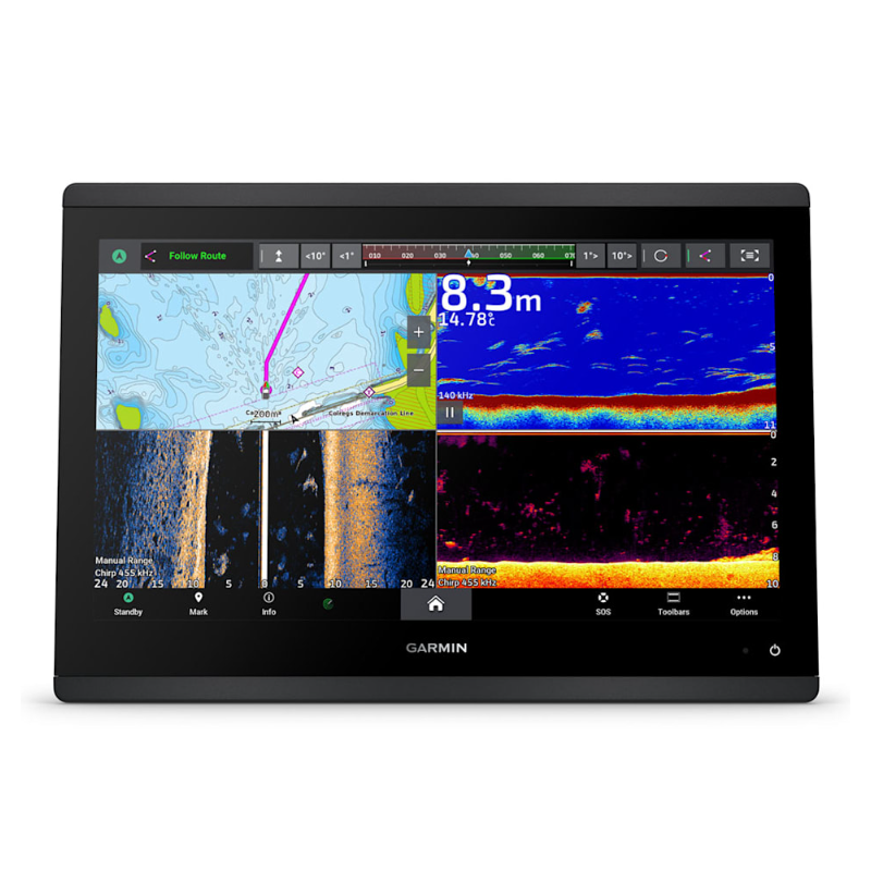 Garmin GPSMAP® 1623xsv Traceur GPS 16" Full HD avec sondeur CHIRP, SideVü & ClearVü