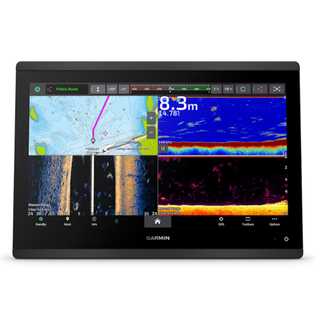 Garmin GPSMAP® 1623xsv Traceur GPS 16" Full HD avec sondeur CHIRP, SideVü & ClearVü