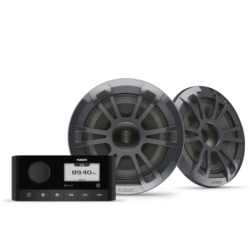 Pack Radio Marine Fusion® RA60 Sport Autoradio Bluetooth + Haut-parleurs EL + Antenne FM + Capot