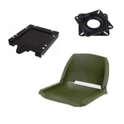 Pack siège vert avec platine et clip amovible