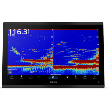 Garmin GPSMAP® 9017xsv Traceur GPS 17" 4K IPS avec sondeur CHIRP, SideVü & ClearVü