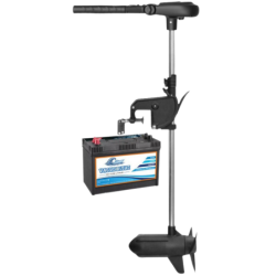 Pack Moteur électrique Haswing Protruar -160 Lbs - 24V + Batterie Lithium LiFePO4 24V 100Ah + Chargeur 10A