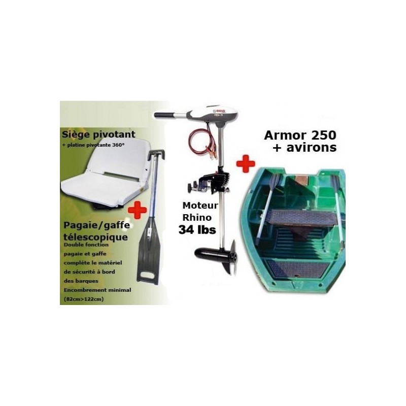 Armor 250 + Rhino 34 lbs + Accessoires