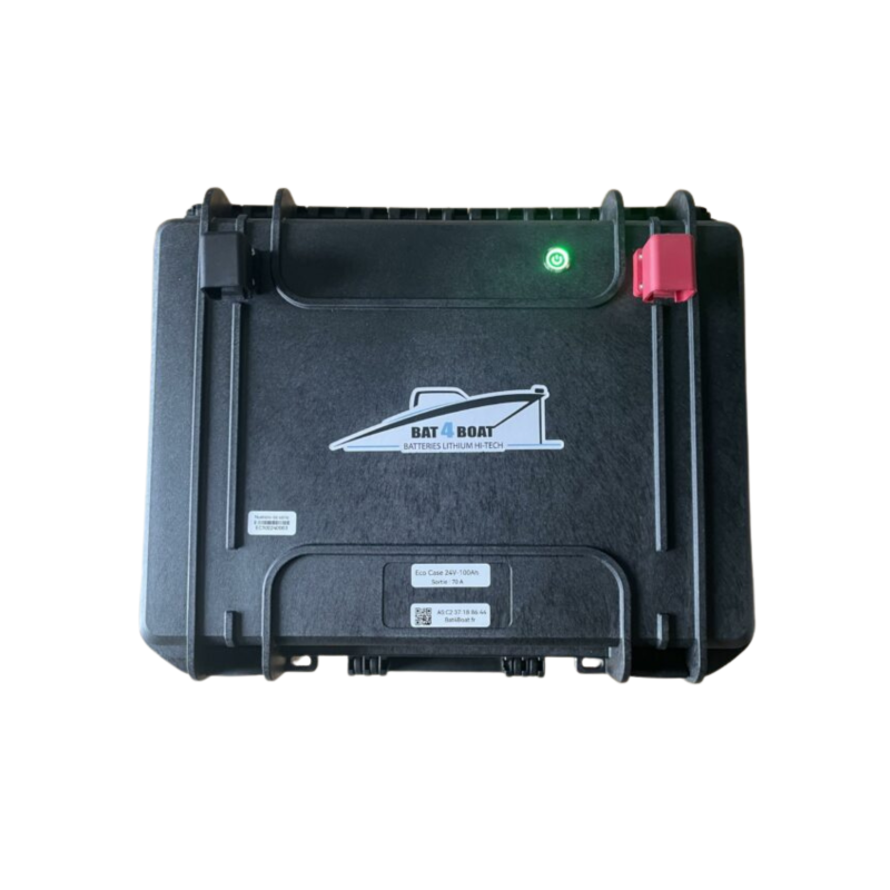 Eco Case LiFePo4 24V 100Ah avec chargeur 8A
