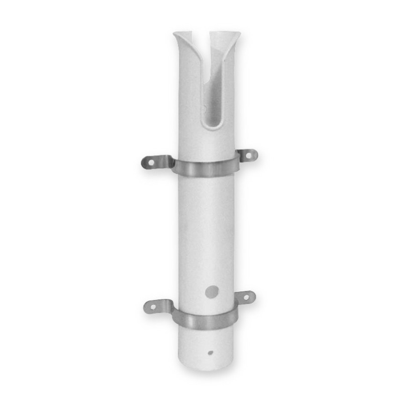 PORTE CANNE ouvert pvc  avec double FIXATION A BRIDES