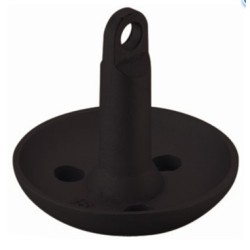 Ancre carpeau d'amarrage, revêtement PVC noir