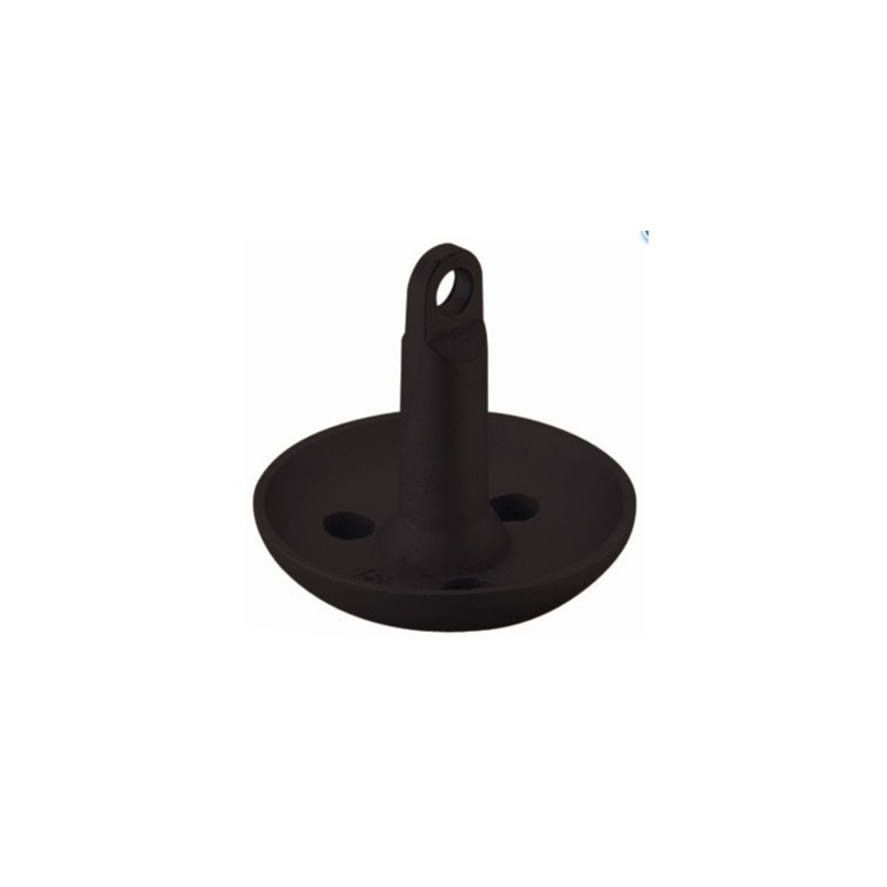 Ancre carpeau d'amarrage, revêtement PVC noir