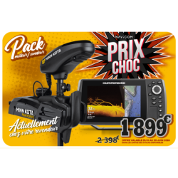 Pack  Powerdrive 45 GPS Spotlock et Humminbird HELIX 7N MDI