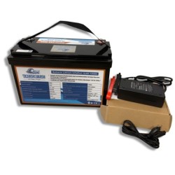 Batterie lithium LiFePo4 12.8V 100Ah avec chargeur