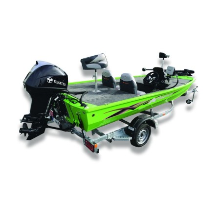 Pack barque aluminium KIMPLE 468 Bass TF SNIPER verte