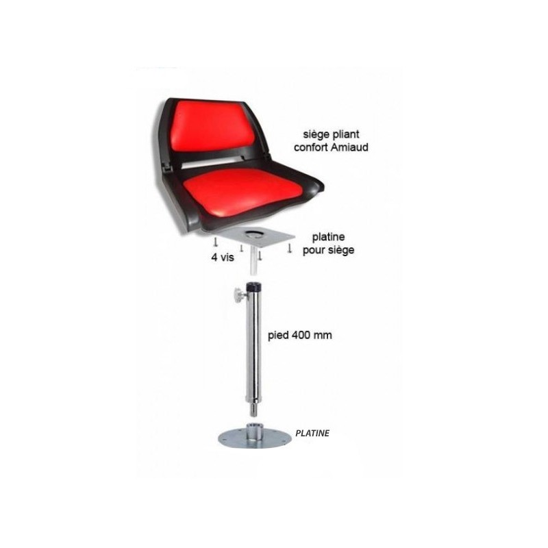 siege complet AMIAUD rouge