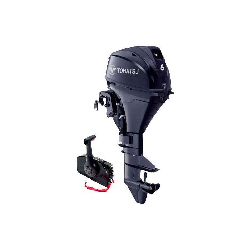 Moteur thermique Tohatsu MFS6BZ-EPL arbre long démarrage électrique commande à distance