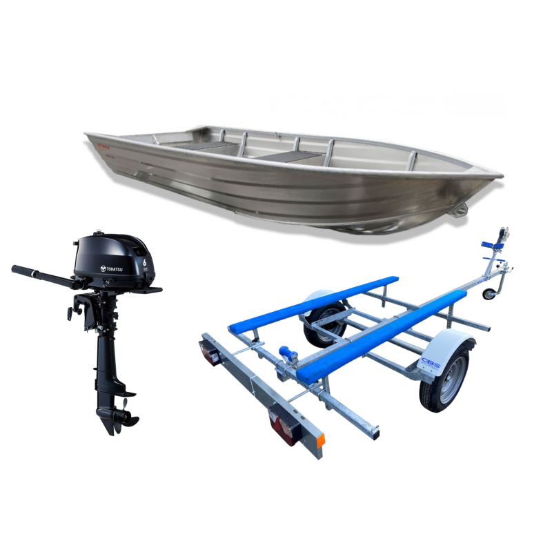 PACK Barque Aluminium Kimple Trout 370