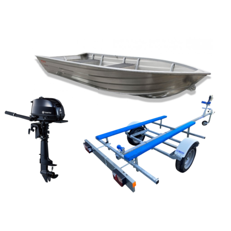 PACK Barque Aluminium Kimple Trout 370