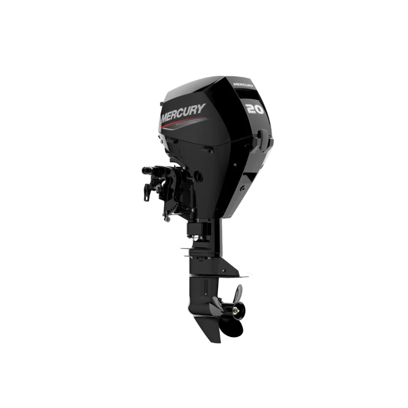 Moteur thermique Mercury 20 Cv 4 T EFI arbre long démarrage électrique et TRIM commande à distance