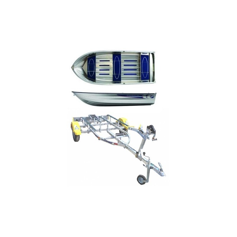 Pack barque Linder 400 + Remorque Ria