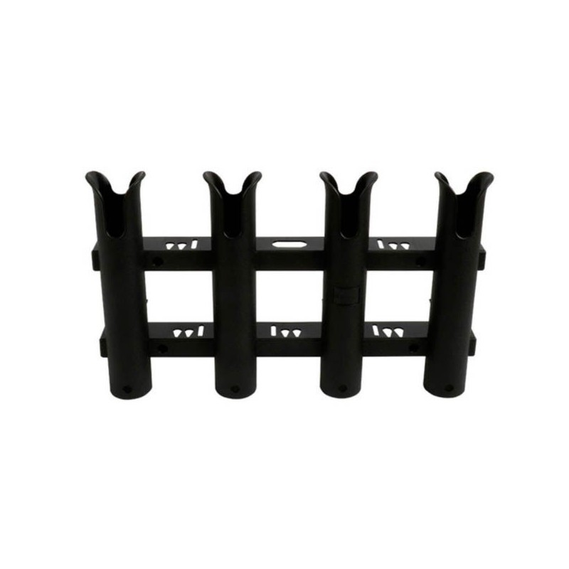 Porte-Canne ouvert PVC - 4 Tubes Noir