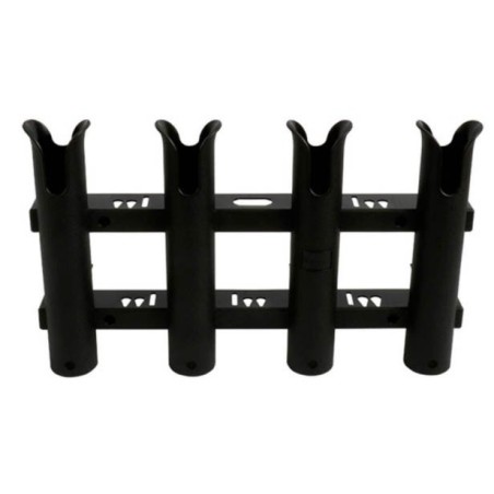 Porte-Canne ouvert PVC - 4 Tubes Noir