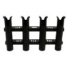 Porte-Canne ouvert PVC - 4 Tubes Noir