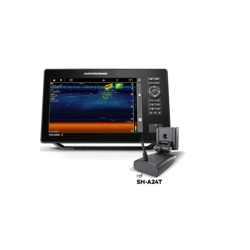 Humminbird XPLORE 10 XD Combiné sondeur GPS tactile avec sonde 50/200 kHz