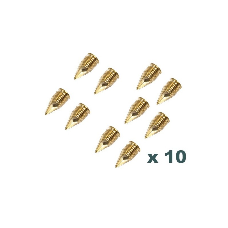 Lot de 10 vis inserts laiton autoperçants M6