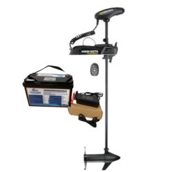 Pack Minn Kota POWERDRIVE 55 GPS/SPOTLOCK - 55 Lbs - 12V - Arbre 137 cm + Batterie Lithium LiFePO4 12.8V 100Ah + Chargeur