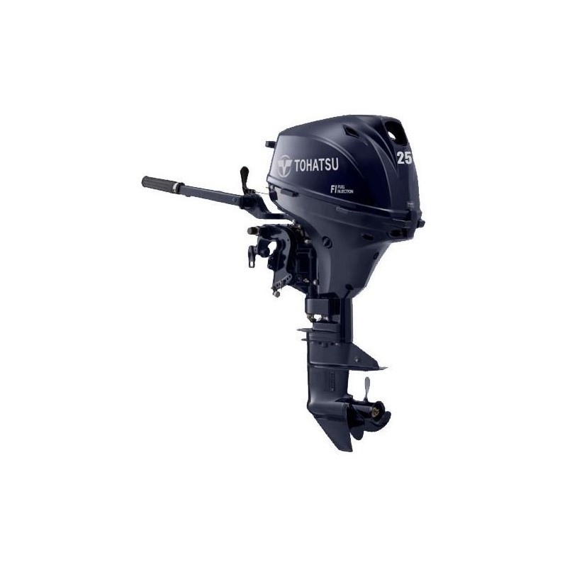Moteur thermique Tohatsu MFS25D-S 4 temps arbre court barre franche