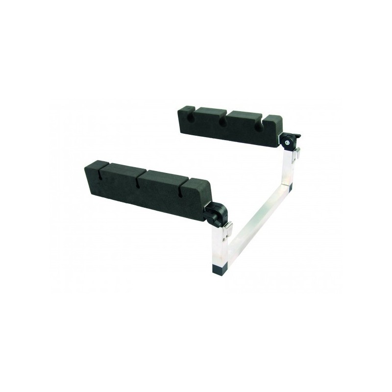 Porte cannes float tube inclinable alu / mousse