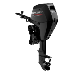 Moteur thermique Mercury 30 Cv EFI 4 T long démarrage électrique relevage par assistance gaz électrique barre franche