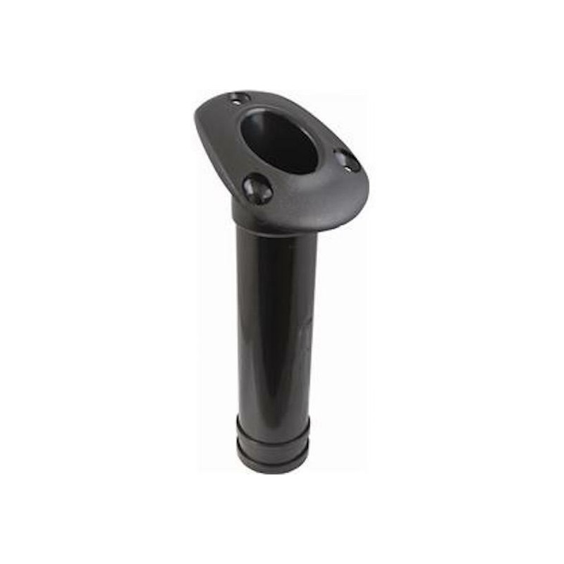 Porte‑Canne Encastrable ABS Noir - Inclinaison 30° - Attwood Marine
