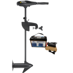 Pack Minn Kota Endura MAX 55 - 55 Lbs - 12V - Arbre 107 cm + Batterie Lithium LiFePO4 12.8V 100Ah + Chargeur