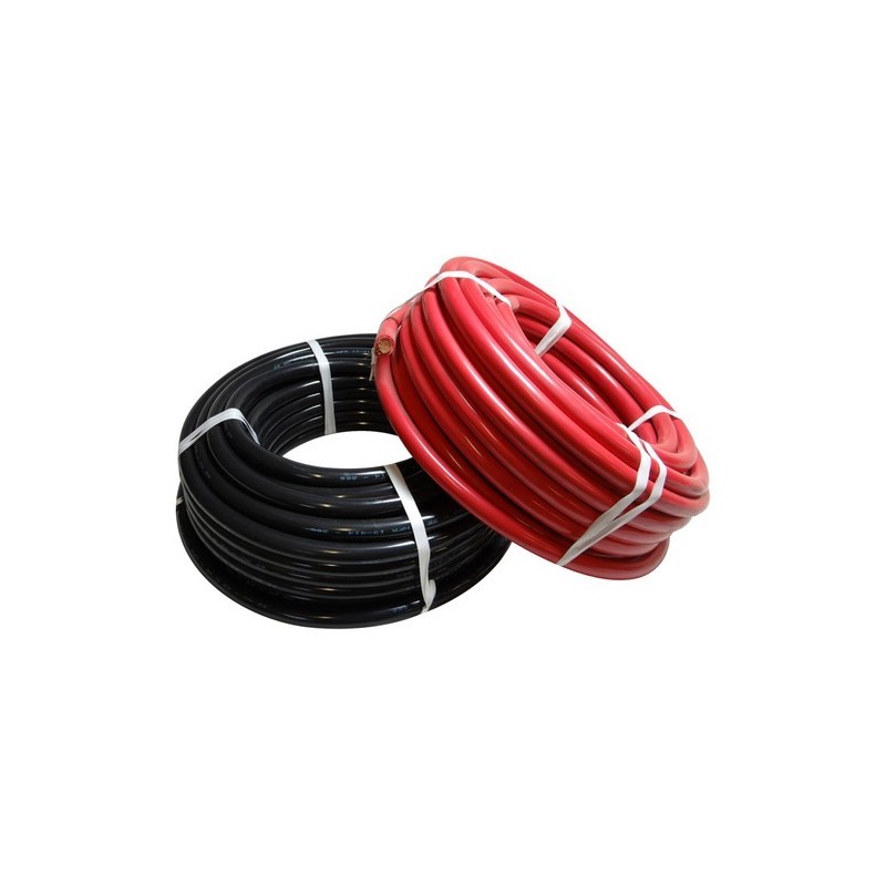 Câble de batterie souple HO7VK - 16 mm² - rouge et noir