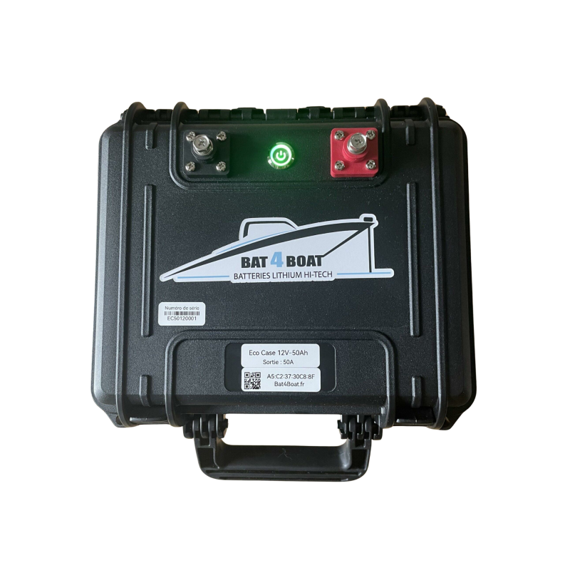 Eco Case LiFePo4 12V 50Ah avec chargeur 5A