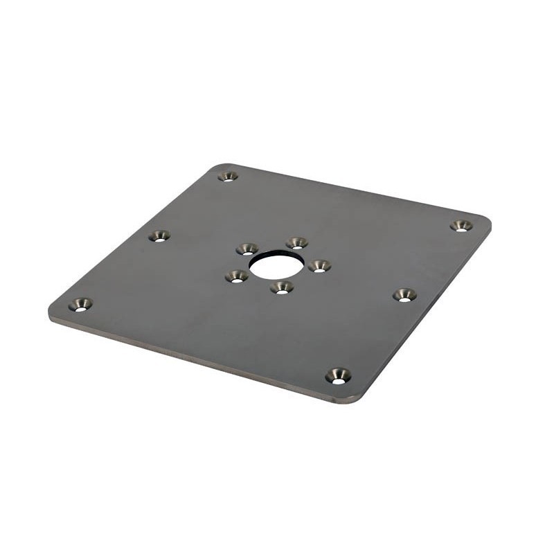 Platine carrée inox