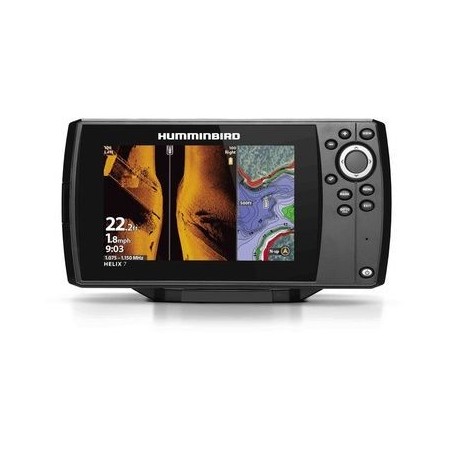 Humminbird HELIX 7 G4 MEGA Side Combiné sondeur GPS avec sonde tableau arrière